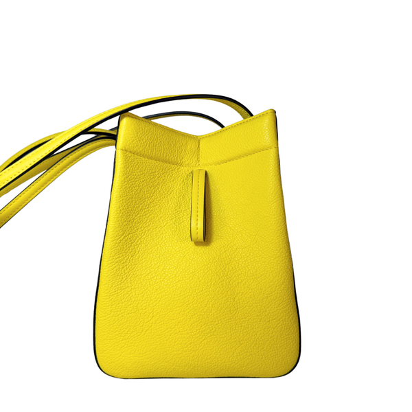 Load image into Gallery viewer, FENDI Origami Mini Yellow Leather Shoulder Bag 2023

