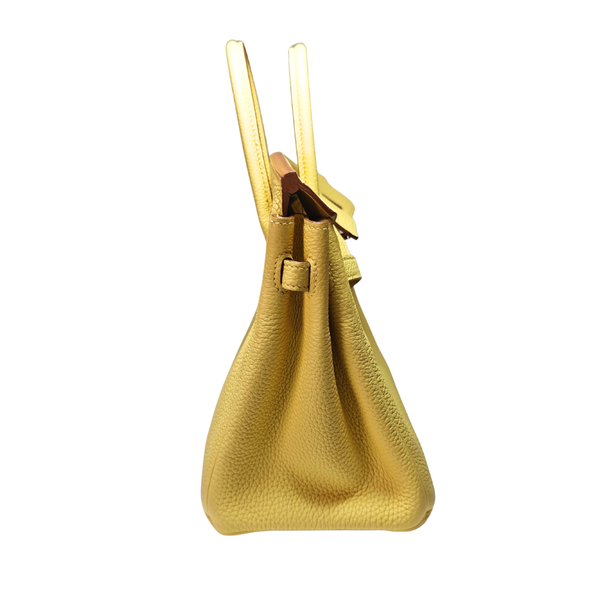 Load image into Gallery viewer, HERMES Birkin25 Jaune Poussin Togo Silver Y Stamp 2020
