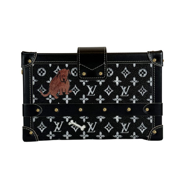 将图片加载到图库查看器，LOUIS VUITTON LV Catogram Petit Malle Monogram Black
