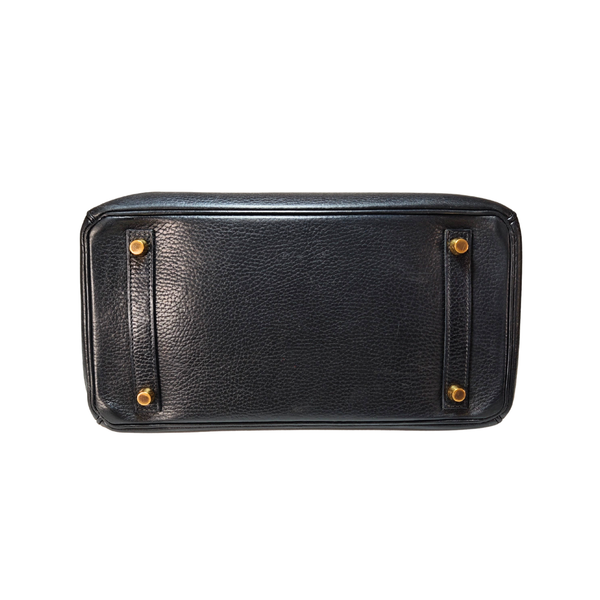Load image into Gallery viewer, HERMES Birkin 30 Taurillon Leather Black Square G Stamp 2003
