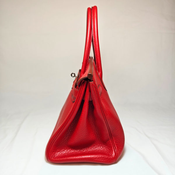Load image into Gallery viewer, HERMES Birkin 30 Togo Leather Red Square M 2009
