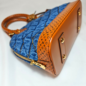 LOUIS VUITTON Malletage Denim Alma 25 M55048