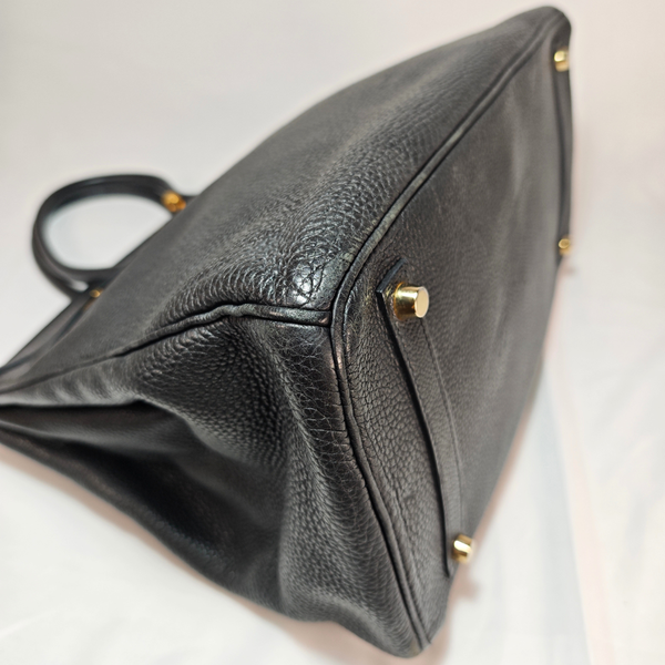 Load image into Gallery viewer, HERMES Birkin 35 Togo Leather Black Square O 2011
