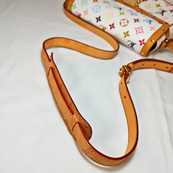 画像をギャラリービューアに読み込む, ルイヴィトン LOUIS VUITTON モノグラム マルチカラー ホワイト ソローニュ ショルダーバッグ
