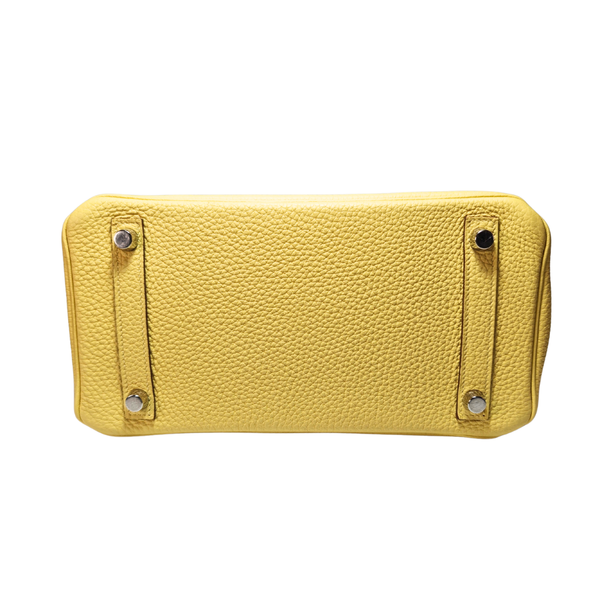 Load image into Gallery viewer, HERMES Birkin25 Jaune Poussin Togo Silver Y Stamp 2020
