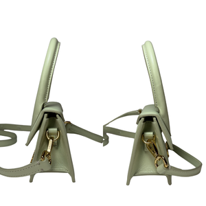 JACQUEMUS Light Green Top Handle Bag