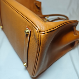 HERMES Birkin 35 Courchevel Gold Square G 2003