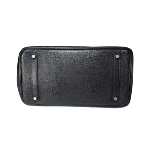HERMES Birkin 35 Togo Leather Black Square K Stamp 2007
