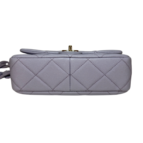 Load image into Gallery viewer, CHANEL Caviar Quilted Funky Match Mini Flap Light Purple
