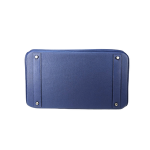 HERMES Blue Haut à Courroies Bag Togo Leather B Stamp 2023