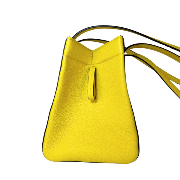 Load image into Gallery viewer, FENDI Origami Mini Yellow Leather Shoulder Bag 2023
