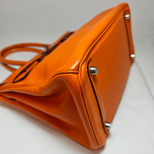 HERMES Birkin 30 Veau Gulliver Orange Square L 2008