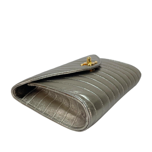 CHANEL Mademoiselle Gold  Evening Clutch Purse Gold Hardware, 1992
