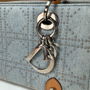 Christian Dior Denim Lady Dior East West Vintage Shoulder Bag