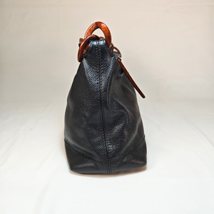 CHANEL Wood Caviar Black Hand Bag