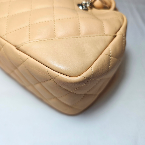 画像をギャラリービューアに読み込む, CHANEL カンボンライン ベージュ ミニハンドバッグ

