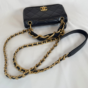 CHANEL Timeless Classic Top Handle Leather Hand Bag