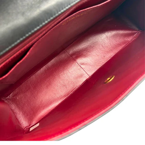 Load image into Gallery viewer, CHANEL Vintage Black Lambskin Maxi Classic Flap Bag
