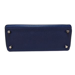 HERMES Kelly 25 Blue Nuit Togo Bag K stamp 2025
