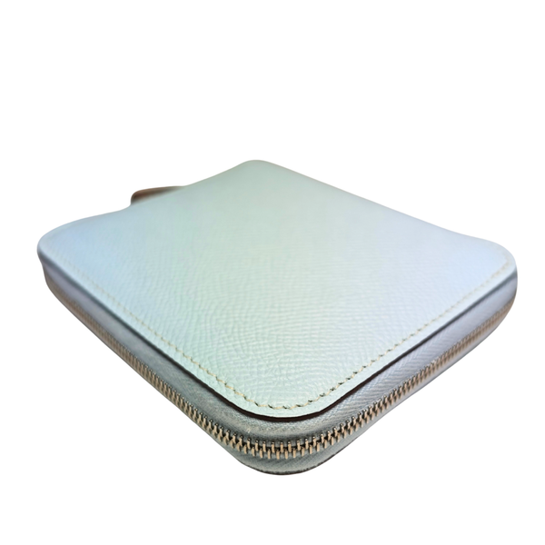 将图片加载到图库查看器，HERMES Wallet Azap Silk in Compact Blue Brume
