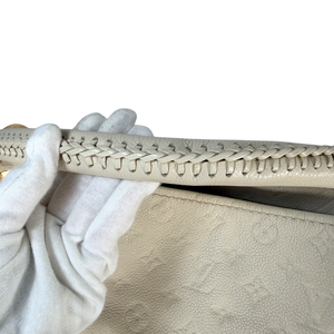 LOUIS VUITTON Monogram White Empreinte Artsy MM Hobo Bag