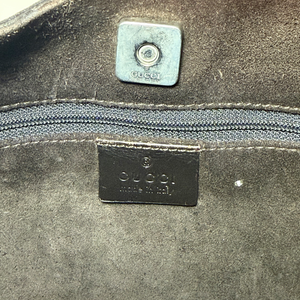GUCCI  Brown Suede Moon  Shoulder Bag