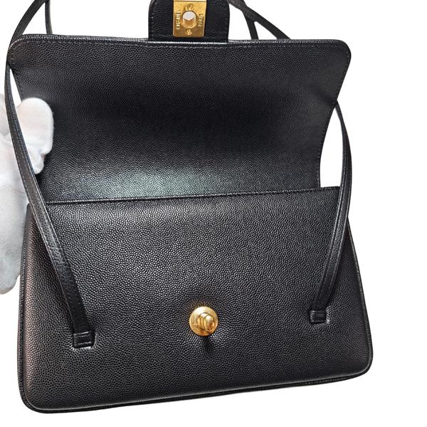 Load image into Gallery viewer, CHANEL 26 Black Preppy CC Shoulder Bag
