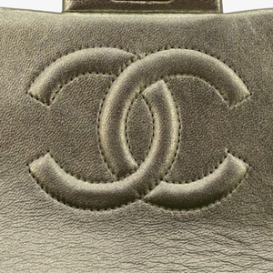 CHANEL Vintage Light Gold Lambskin Timeless Square Flap Bag