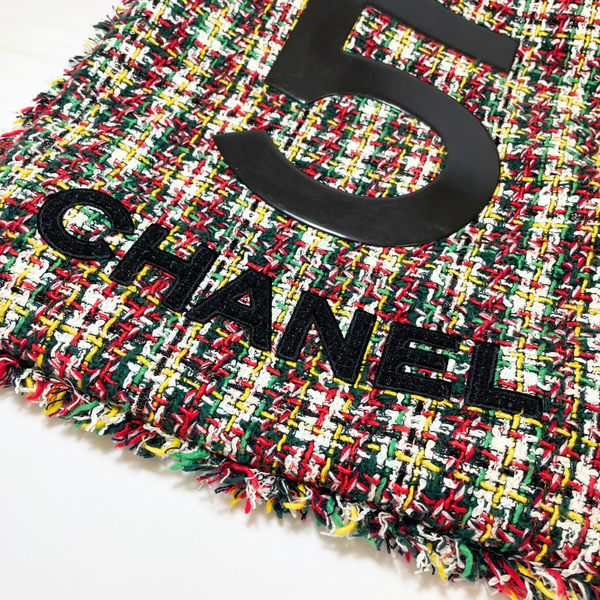 将图片加载到图库查看器，CHANEL  No. 5 Shopping Tote Tweed Large
