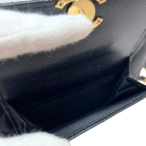 Load image into Gallery viewer, CHANEL Quilted Caviar Pocket Twins Clutch Light Gold Hardware, 2023
