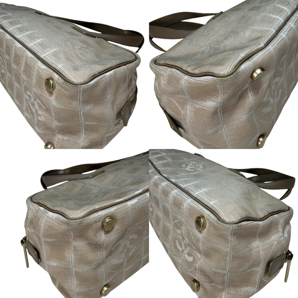 Load image into Gallery viewer, CHANEL Vintage Beige New Travel Mini Boston Bag

