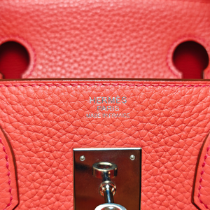 HERMES Birkin 30 Taurillon Clemence Bougainvillea Stamp X
