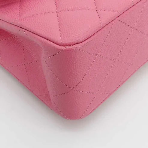 将图片加载到图库查看器，CHANEL Pink Caviar 23cm Double Flap Bag
