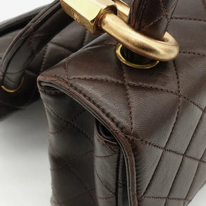 CHANEL Parent ＆ Child Kelly Flap Bag Set Brown