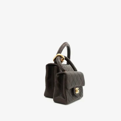 将图片加载到图库查看器，CHANEL Parent ＆ Child Kelly Flap Bag Set Brown
