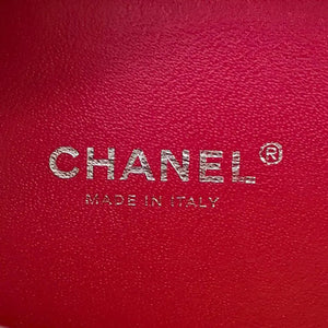 CHANEL Bicolor White/Black Caviar Leather Vanity Case Bag