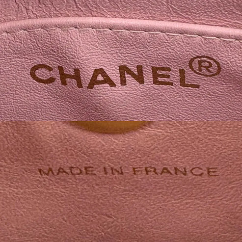 将图片加载到图库查看器，CHANEL Vintage Pink Lambskin Handbag
