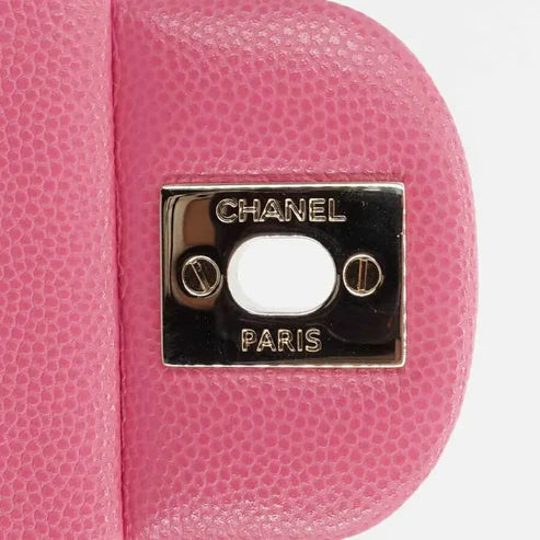 将图片加载到图库查看器，CHANEL Pink Caviar 23cm Double Flap Bag
