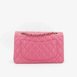 CHANEL Pink Caviar 23cm Double Flap Bag