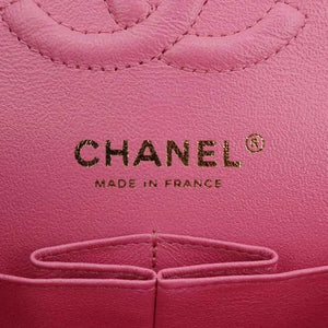 CHANEL Pink Caviar 23cm Double Flap Bag