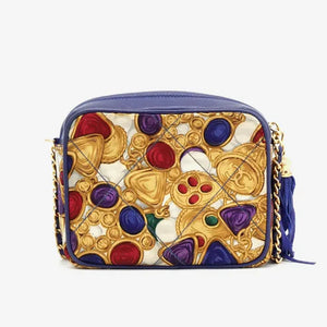 CHANEL Vinatge Blue Satin Mini Bag