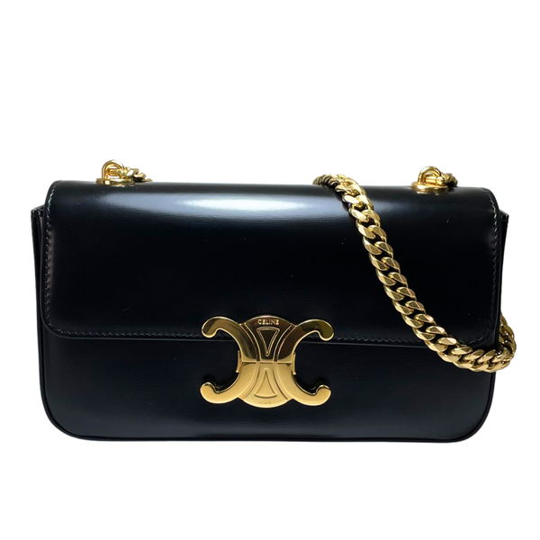 將圖片載入圖庫檢視器 CELINE Triomphe Small Chain Claude Shoulder Bag Hedi Slimane
