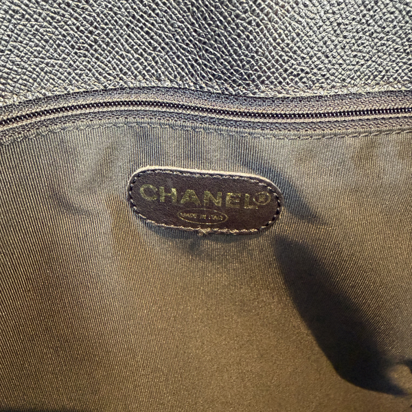 将图片加载到图库查看器，CHANEL Vintage Caviarskin Leather Tote Bag
