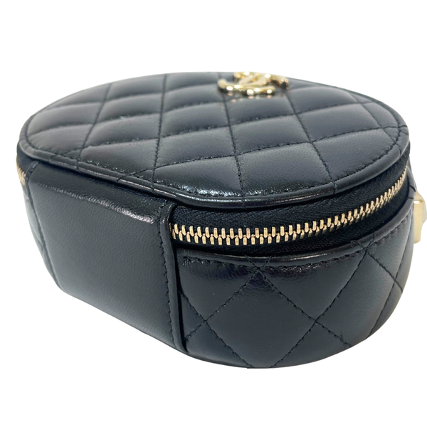 Load image into Gallery viewer, CHANEL Matelasse Bag in Black Lambskin Leather with Gold CC
