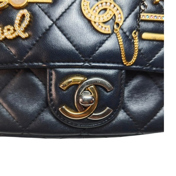 Load image into Gallery viewer, CHANEL Matelasse Clip Coco Lambskin Chain Shoulder Bag
