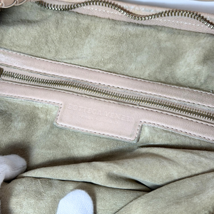 BOTTEGA VENETA Intrecciato Beige Shoulder Bag Hobo