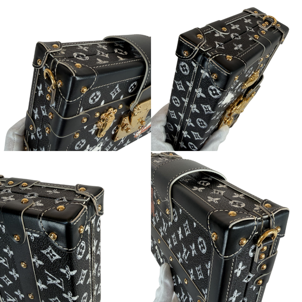 将图片加载到图库查看器，LOUIS VUITTON LV Catogram Petit Malle Monogram Black
