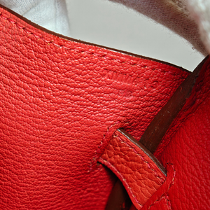 HERMES Birkin 30 Taurillon Clemence Bougainvillea Stamp X