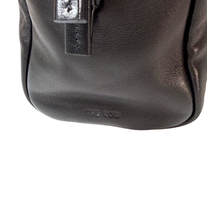 The Row Astra Leather Shoulder Bag Black