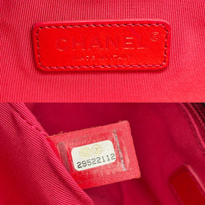 CHANEL Vintage Black Calfskin Enchained Flap Bag